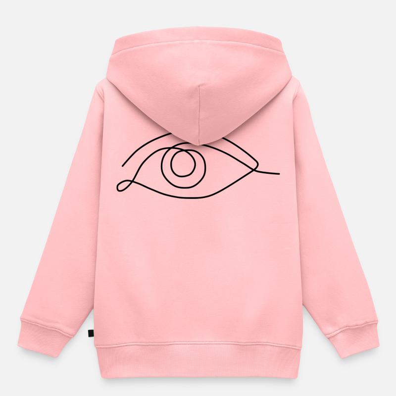 eye - Kids Premium Organic Hoodie - rose