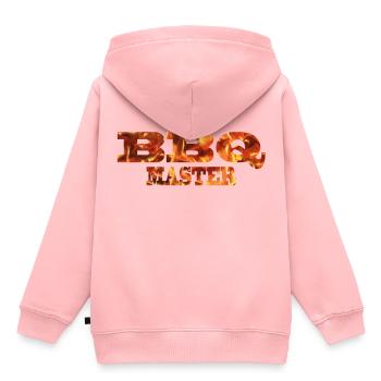 BBQ Master Griller Grill Meister Geschenk - Kinder Premium Organic Hoodie - Rosa - Hinten - AI Model Kid Female (0cm)