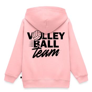 Volleyball Team Volleyballer Volleyballspieler - Kinder Premium Organic Hoodie - Rosa - Hinten - AI Model Kid Female (0cm)