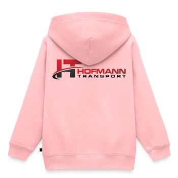 Hofmann Transport - Kinder Premium Organic Hoodie - Rosa - Hinten - AI Model Kid Female (0cm)