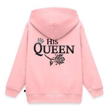Her King His Queen (part2) Partnerlook love Krone - Kinder Premium Organic Hoodie - Rosa - Hinten - AI Model Kid Female (0cm)