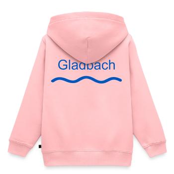 Gladbach Fluss freigestellt - Kinder Premium Organic Hoodie - Rosa - Hinten - AI Model Kid Female (0cm)