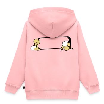 Gemini name tag - Kids Premium Organic Hoodie - rose - Back - AI Model Kid Female (0cm)