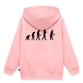 gaertner evolution développement de progrès - Sweat Premium à capuche enfant bio - rose - Dos - AI Model Kid Female (0cm)