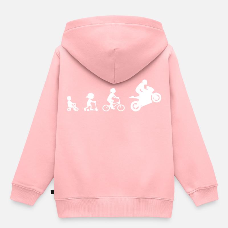 Evolution Biker Evolution Supersport 2 - Sweat Premium à capuche enfant bio - rose