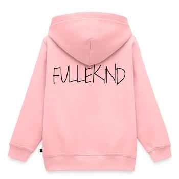 Fullekind | schwarz - Kinder Premium Organic Hoodie - Rosa - Hinten - AI Model Kid Female (0cm)
