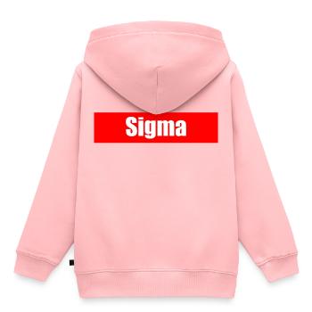 Sigma - Sweat Premium à capuche enfant bio - rose - Dos - AI Model Kid Female (0cm)