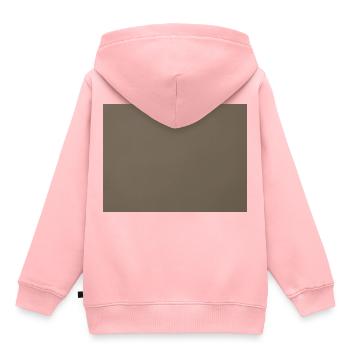 Mur marron - Sweat Premium à capuche enfant bio - rose - Dos - AI Model Kid Female (0cm)