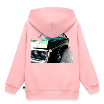 esquive - Sweat Premium à capuche enfant bio - rose - Dos - AI Model Kid Female (0cm)