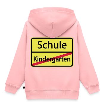 Schule Kindergarten / Einschulung / Schulkind - Kinder Premium Organic Hoodie - Rosa - Hinten - AI Model Kid Female (0cm)