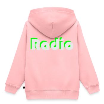 Radio - Sweat Premium à capuche enfant bio - rose - Dos - AI Model Kid Female (0cm)