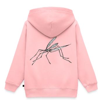 moustique - Sweat Premium à capuche enfant bio - rose - Dos - AI Model Kid Female (0cm)