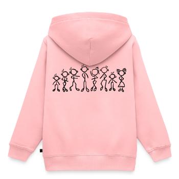 Family People People Group of people - Kids Premium Organic Hoodie - rose - Back - AI Model Kid Female (0cm)