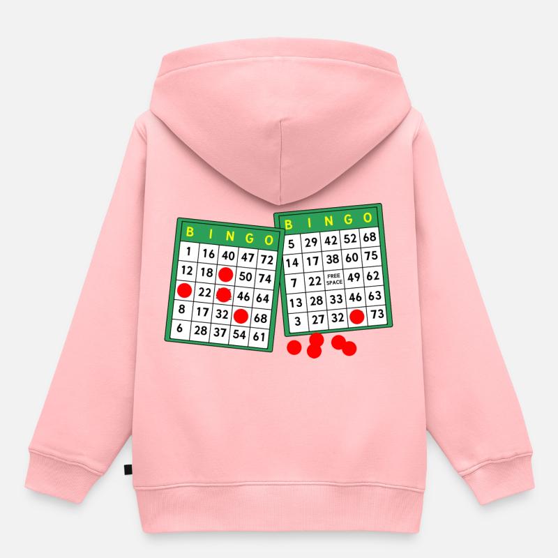 loto - Sweat Premium à capuche enfant bio - rose