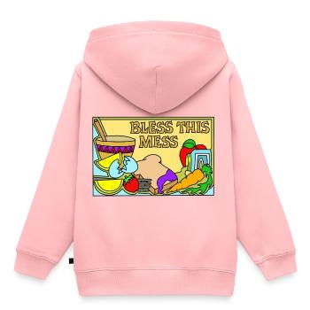 Food - mess kitchen :) - Kids Premium Organic Hoodie - rose - Back - AI Model Kid Female (0cm)