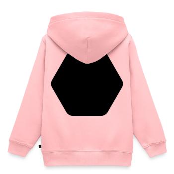 CLEAN SHAPES SHAPES - Sweat Premium à capuche enfant bio - rose - Dos - AI Model Kid Female (0cm)