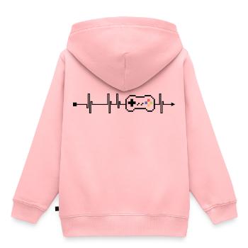 Gamer. Gaming. Joystick. Geschenk. Geschenkidee - Kinder Premium Organic Hoodie - Rosa - Hinten - AI Model Kid Female (0cm)
