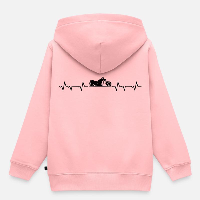 Choppers de moto - Sweat Premium à capuche enfant bio - rose