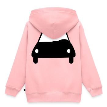 Voiture Auto Auto Voiture Auto Voiture Car Driver - Sweat Premium à capuche enfant bio - rose - Dos - AI Model Kid Female (0cm)