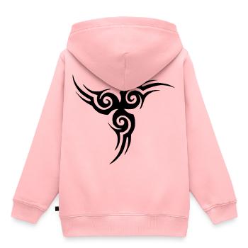 Tribal tattoo - Sweat Premium à capuche enfant bio - rose - Dos - AI Model Kid Female (0cm)