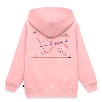 mathematik - Kinder Premium Organic Hoodie - Rosa - Hinten - AI Model Kid Female (0cm)
