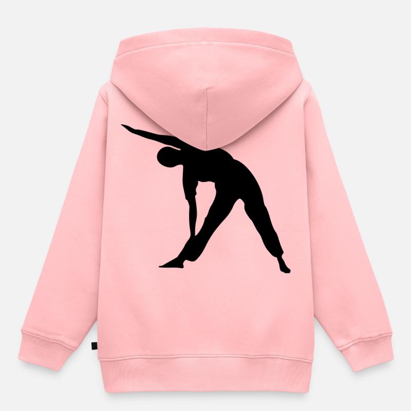 Sport - Sweat Premium à capuche enfant bio - rose