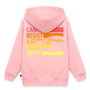 Cant resist a drift, Drift, Drive - Kids Premium Organic Hoodie - rose - Back - AI Model Kid Female (0cm)