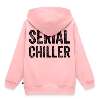 REFROIDISSEUR DE SÉRIE Idée cadeau drôle - Sweat Premium à capuche enfant bio - rose - Dos - AI Model Kid Female (0cm)
