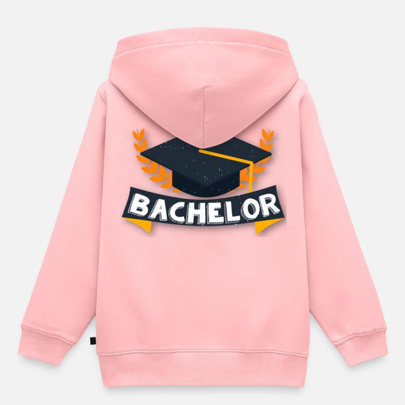 célibataire - Sweat Premium à capuche enfant bio - rose
