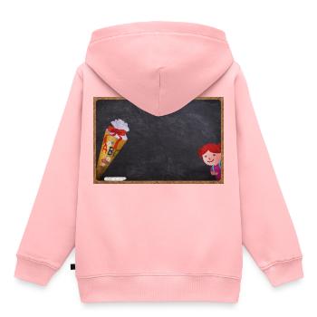 First day of school - Kids Premium Organic Hoodie - rose - Back - AI Model Kid Female (0cm)