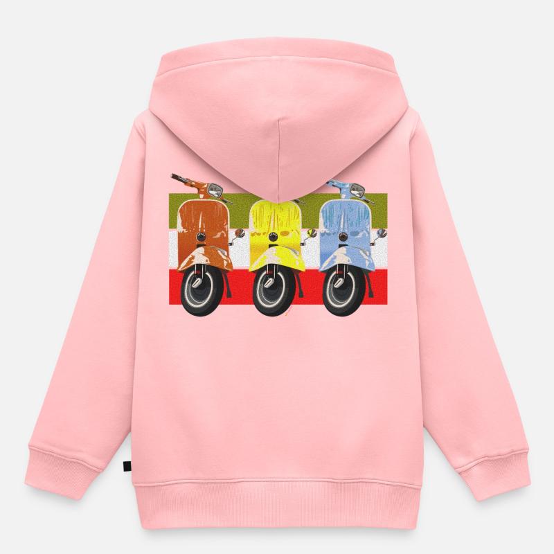 Roller - Kinder Premium Organic Hoodie - Rosa