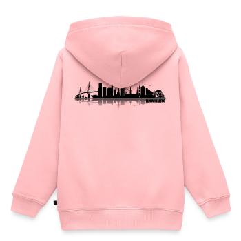 Hamburg 05 - Kids Premium Organic Hoodie - rose - Back - AI Model Kid Female (0cm)