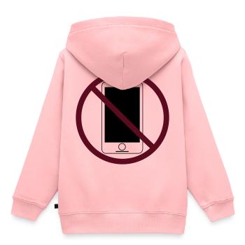 Smartphones - Sweat Premium à capuche enfant bio - rose - Dos - AI Model Kid Female (0cm)
