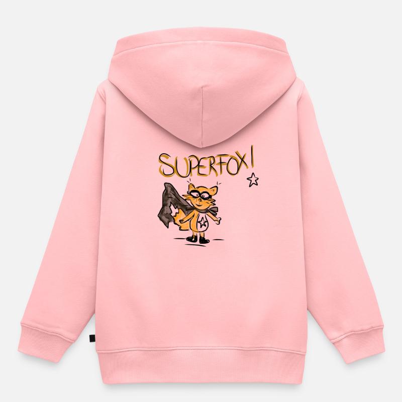 Superfox - Sweat Premium à capuche enfant bio - rose