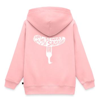 Denglisch - Kinder Premium Organic Hoodie - Rosa - Hinten - AI Model Kid Female (0cm)
