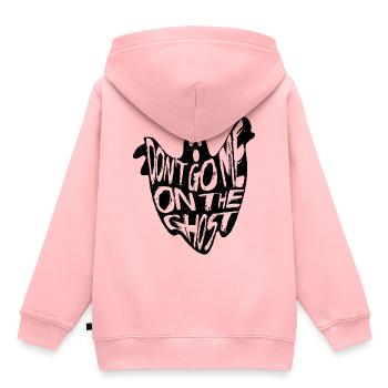Denglisch - Kinder Premium Organic Hoodie - Rosa - Hinten - AI Model Kid Female (0cm)