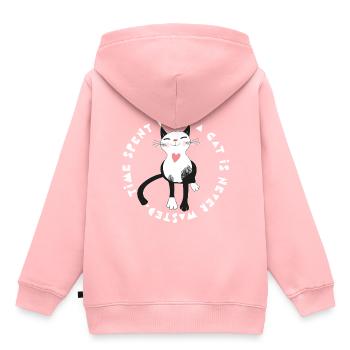 Cat Cat lady Cat lover - Kids Premium Organic Hoodie - rose - Back - AI Model Kid Female (0cm)