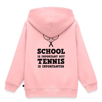 Tennis Tennisspieler Tennisplatz - Kinder Premium Organic Hoodie - Rosa - Hinten - AI Model Kid Female (0cm)