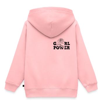 Féminisme féministe féministe - Sweat Premium à capuche enfant bio - rose - Dos - AI Model Kid Female (0cm)