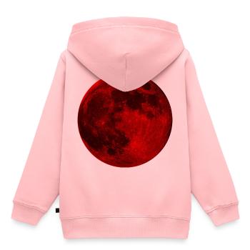 Mysterious blood moon - Kids Premium Organic Hoodie - rose - Back - AI Model Kid Female (0cm)
