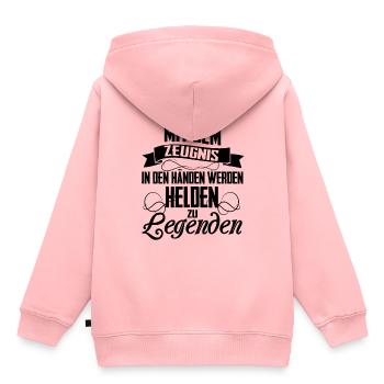 Schulabschluss - Kinder Premium Organic Hoodie - Rosa - Hinten - AI Model Kid Female (0cm)