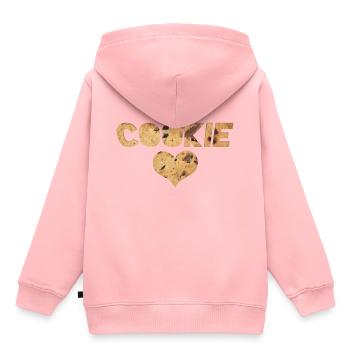 cookie liebe - Sweat Premium à capuche enfant bio - rose - Dos - AI Model Kid Female (0cm)