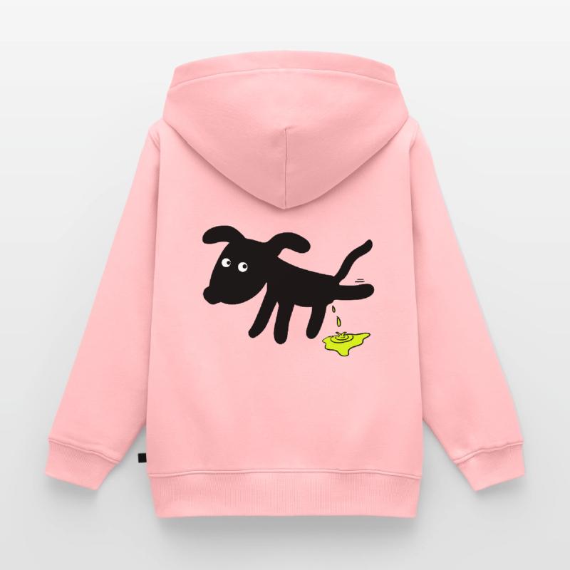 Chien chiens Sweat Premium à capuche enfant bio