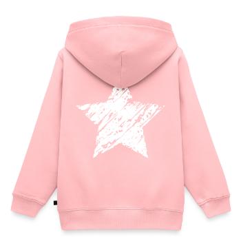 White Star - Kinder Premium Organic Hoodie - Rosa - Hinten - AI Model Kid Female (0cm)