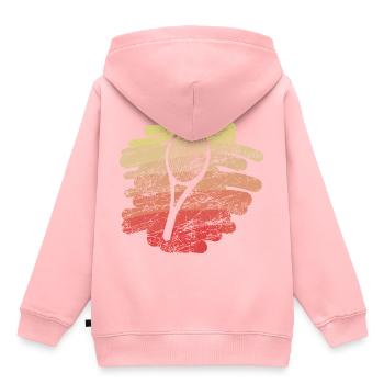 Tennis et tennis - Sweat Premium à capuche enfant bio - rose - Dos - AI Model Kid Female (0cm)