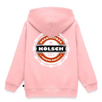 Unantastbar Kölsch - Kinder Premium Organic Hoodie - Rosa - Hinten - AI Model Kid Female (0cm)