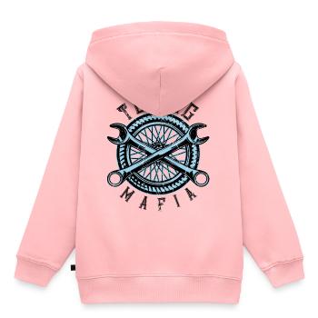 Réglage des pneus de la mafia - Sweat Premium à capuche enfant bio - rose - Dos - AI Model Kid Female (0cm)
