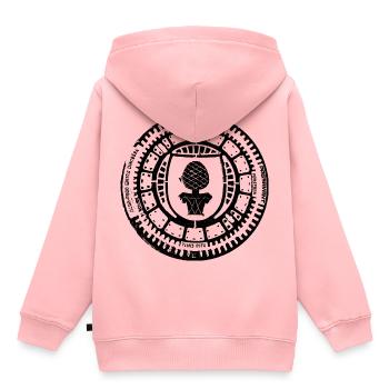Augsburg Gully Gulli Gullideckel cadeau - Sweat Premium à capuche enfant bio - rose - Dos - AI Model Kid Female (0cm)