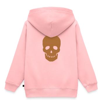 Totenkopf | Wilder Westen Piraten Schädel Geschenk - Kinder Premium Organic Hoodie - Rosa - Hinten - AI Model Kid Female (0cm)