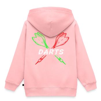 Darts sport dartpfeile - Kinder Premium Organic Hoodie - Rosa - Hinten - AI Model Kid Female (0cm)